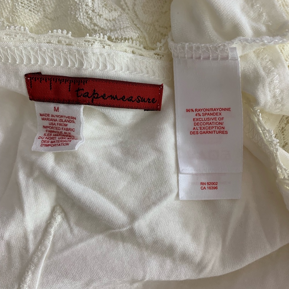 Anthropologie Tapemeasure / Cream Embroider Lace - Picture 5 of 8